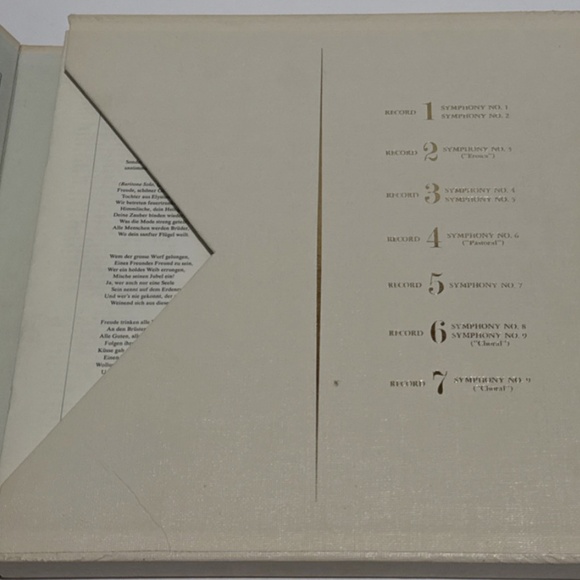 The Nine Symphonies of Beethoven vinyl record set - Picture 2 of 3